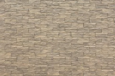 Pattern of white modern stone brick wall surfaced Stock Photos