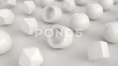 Pattern from white primitives on white surface Stock Illustration