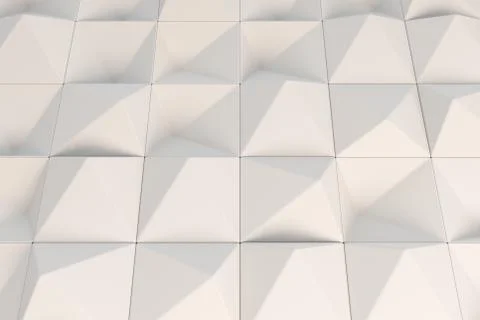 Pattern of white pyramid shapes Illustrazione stock