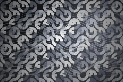 Pattern of white question marks on dark background Illustration
