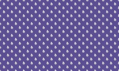 Pattern of white raindrops on purple background Stock Illustration