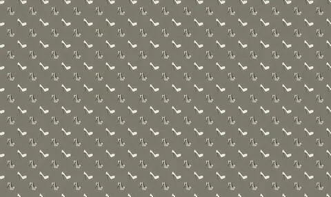 Pattern of white sailboats on a green background Stock Illustration