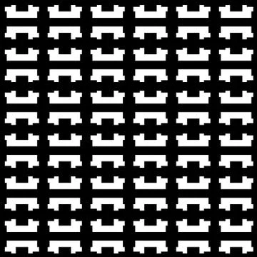Pattern with white shapes Stock Illustration