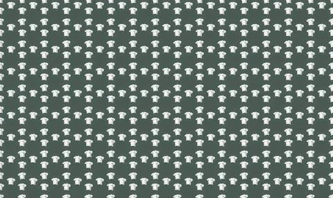 Pattern of white skulls on black background Stock Illustration