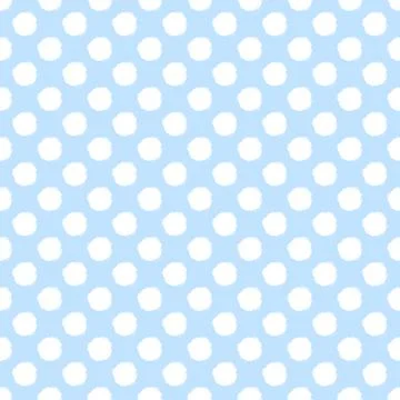 Pattern in white soft large polka dots on a pastel pink background Stock Illustration