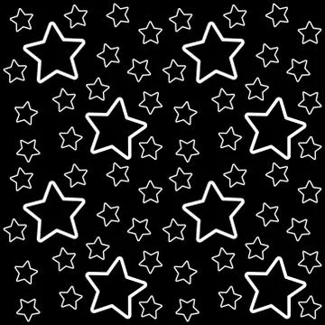Pattern white stars Stock Illustration