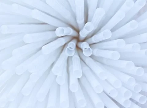 Pattern of white straw for background Stock Photos