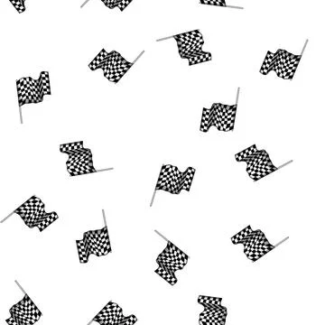 Pattern win finish flag cartoon vector イラスト素材