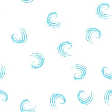Pattern wind gust lines representing motion and speed Illustrazione stock