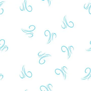 Pattern wind gust swirl blowing dynamic weather icon イラスト素材