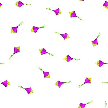 Pattern wind kite sky cartoon vector イラスト素材