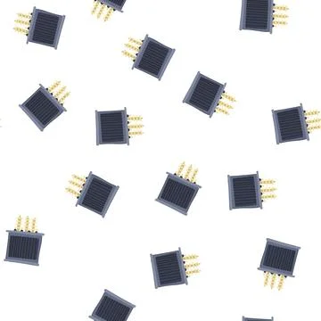 Pattern windings electrical transformer cartoon vector Stockillustratie
