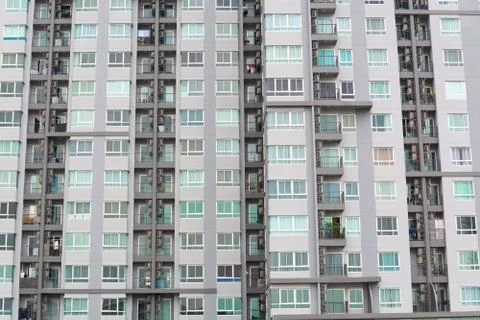 Pattern of Window and Terrace Stock Photos