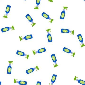 Pattern window glass cleaner cartoon vector Stock Illustration
