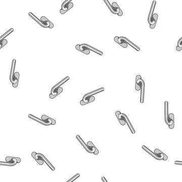 Pattern Window handle lever for opening and closing mechanism Illustrazione stock