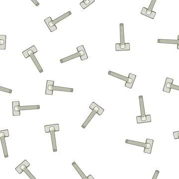 Pattern Window handle tool opening home device Stock Illustration