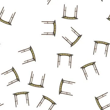 Pattern window pergola patio cartoon vector Ilustración de archivo