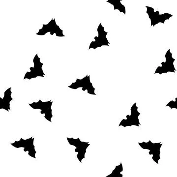 Pattern wings bat halloween cartoon vector イラスト素材