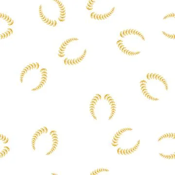 Pattern winner gold laurel cartoon vector 库存插图