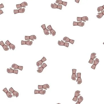 Pattern winter gloves heated cartoon vector 库存插图