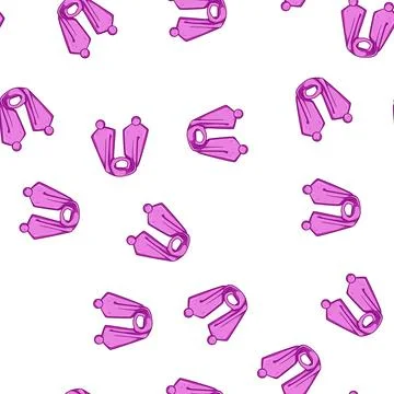 Pattern winter scarf kid cartoon vector Illustrazione stock