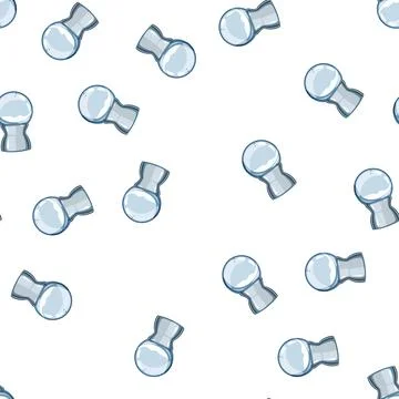 Pattern winter snow ball cartoon vector Illustrazione stock