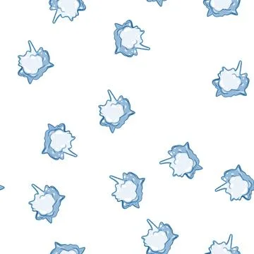 Pattern winter snowball cartoon vector Illustrazione stock