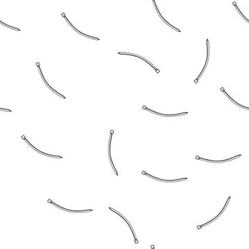 Pattern wire cable ties cartoon vector Stock Illustration