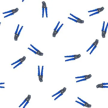 Pattern wire crimper tool cartoon vector Stock Illustration