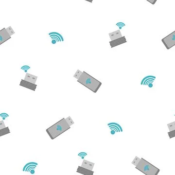 Pattern of wireless communication module for mouse or keyboard. Large and mini イラスト素材