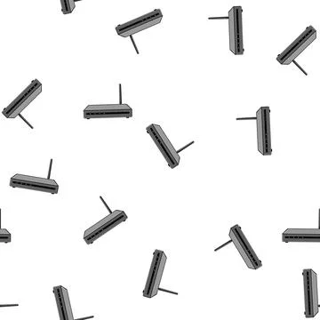 Pattern wireless dsl modem cartoon vector Stockillustratie
