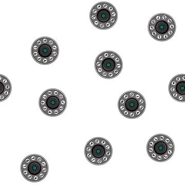 Pattern wireless fingerprint door lock cartoon vector Stock Illustration