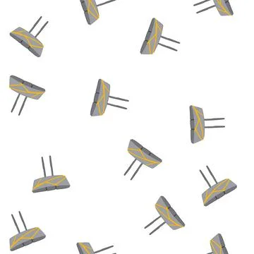 Pattern wireless router cartoon vector Stock Illustration