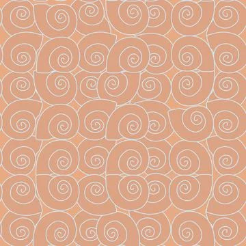 A pattern without a background of solid orange shells 库存插图