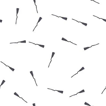 Pattern wizard witch broom cartoon vector Illustrazione stock