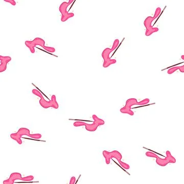 Pattern wizardry magic stick cartoon vector Stock Illustration