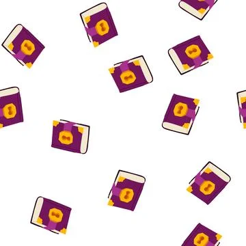 Pattern wizards fantasy book cartoon vector 스톡 일러스트