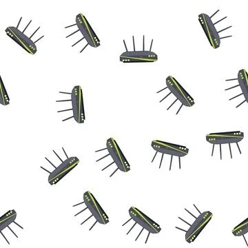 Pattern wlan dsl modem cartoon vector Stock Illustration