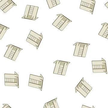 Pattern wood book reading stand cartoon vector Stock Illustration