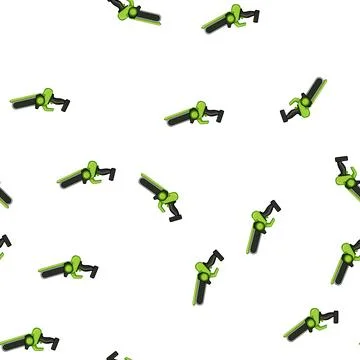 Pattern wood chainsaw cartoon vector 스톡 일러스트