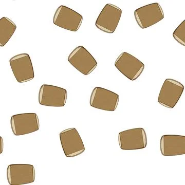 Pattern wood chopping board cartoon vector Stock Illustration