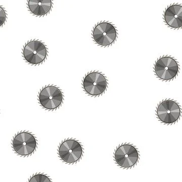 Pattern wood circular saw blade cartoon vector Stock Illustration