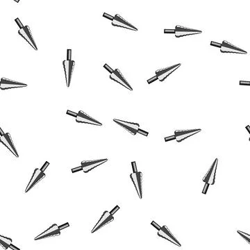 Pattern wood drill bit cartoon vector Stock Illustration
