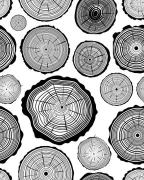 Pattern of wood ring Stock Illustration