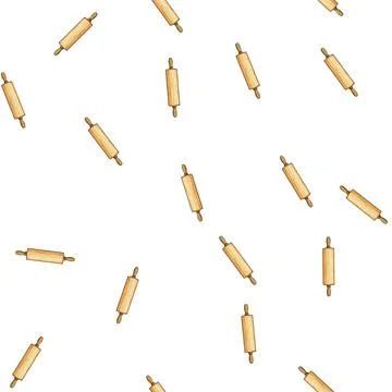 Pattern wood rolling pin cartoon vector 스톡 일러스트