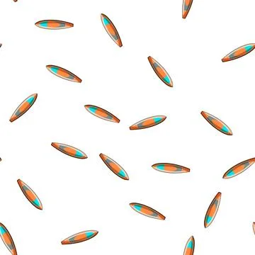 Pattern wood surfboard beach cartoon vector Illustrazione stock