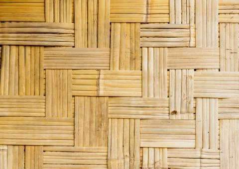 Pattern of wood  weave background Stock Photos
