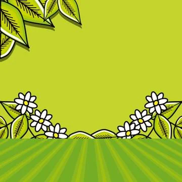 Pattern wooden with leaves tea Stock Illustration