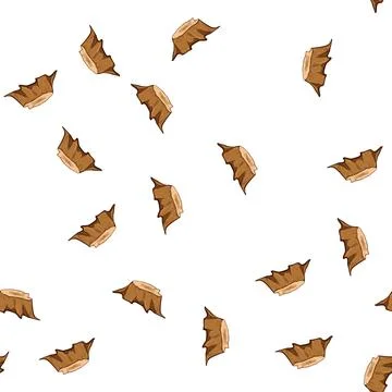 Pattern wooden stump cartoon vector Stock Illustration