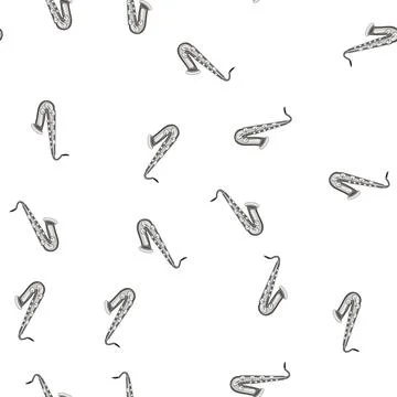 Pattern woodwind saxophone cartoon vector Stockillustratie